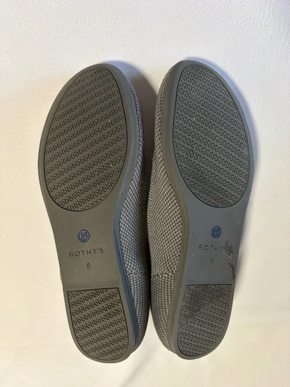 Rothy's Daily Round Toe Flat With Removable Insoles in Gray